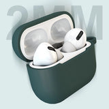 AirPods 3-kasse, silikone softcase til hovedtelefoner + nøglering, hummerlås, pendant sort (kasse D)