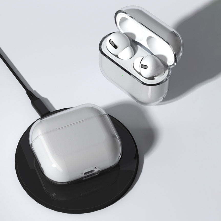 Æske til AirPods 3 hårdt og solidt dække til hovedtelefoner gennemsigtigt (æske A)