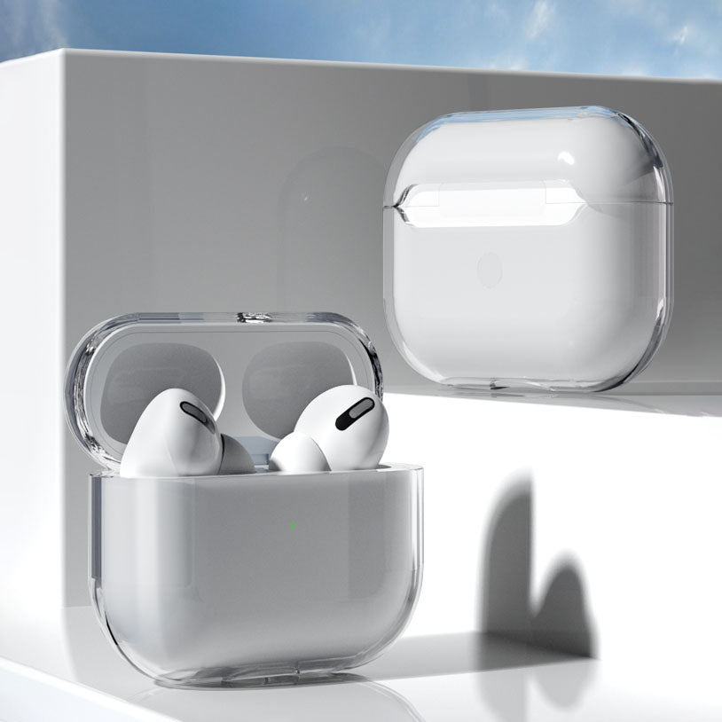 Æske til AirPods 3 hårdt og solidt dække til hovedtelefoner gennemsigtigt (æske A)