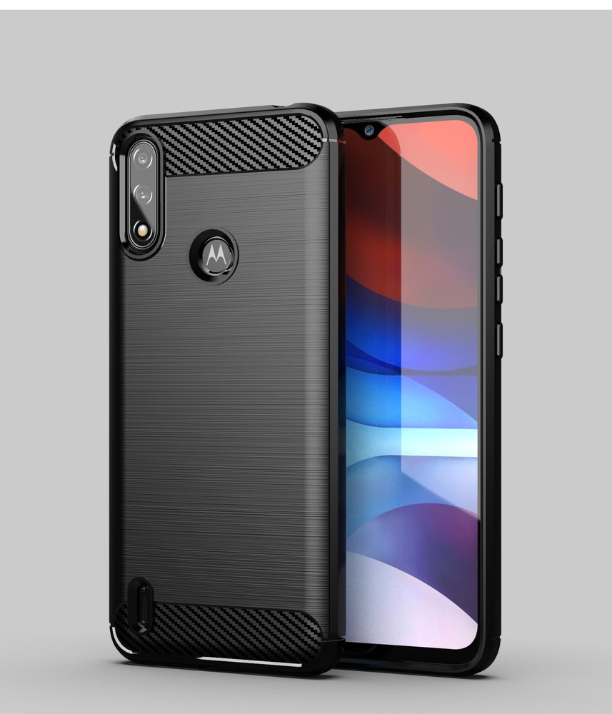 Carbon Case Flexible Cover Sleeve Motorola Moto E7i Power sort