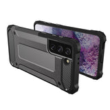 Hybrid Armor Case Tough Rugged Cover til Samsung Galaxy S22+ (S22 Plus) sort