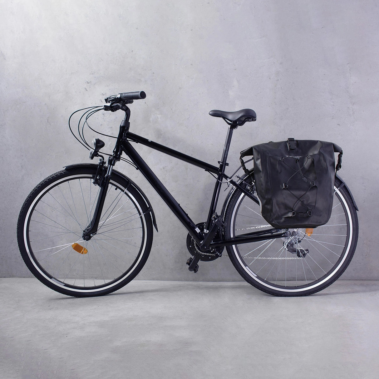 Wozinsky vandtæt cykeltaske bagagerum 25l sort (WBB24BK)