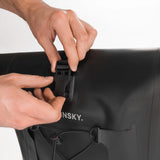 Wozinsky vandtæt cykeltaske bagagerum 25l sort (WBB24BK)