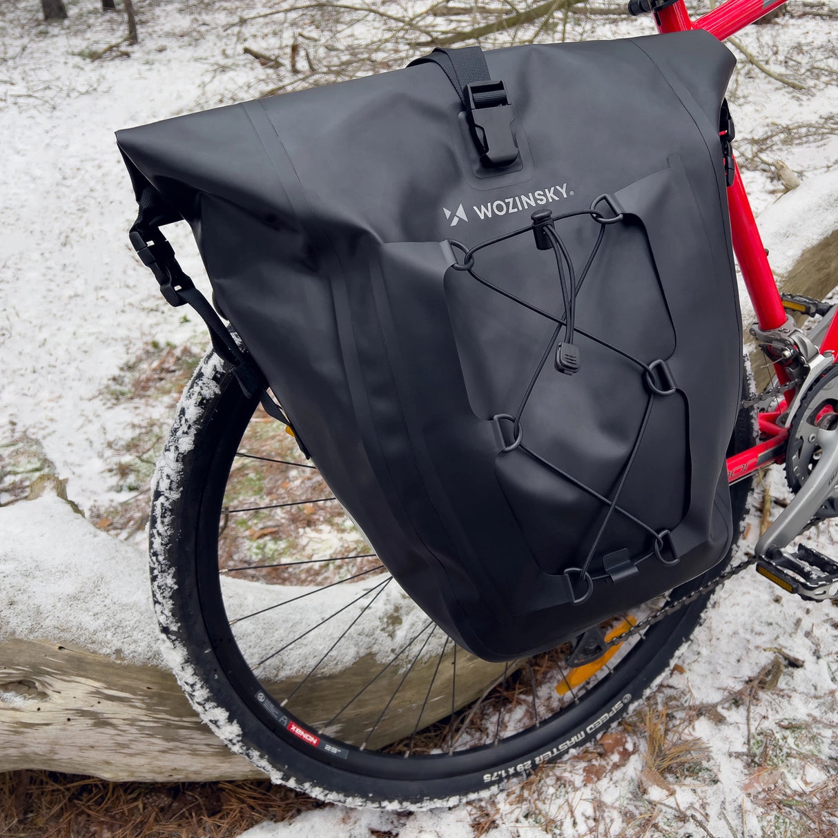 Wozinsky vandtæt cykeltaske bagagerum 25l sort (WBB24BK)