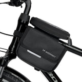 Wozinsky-ramme cykeltaske cykelkasse vandtæt telefonkasse 1,5 l sort (WBB26BK)