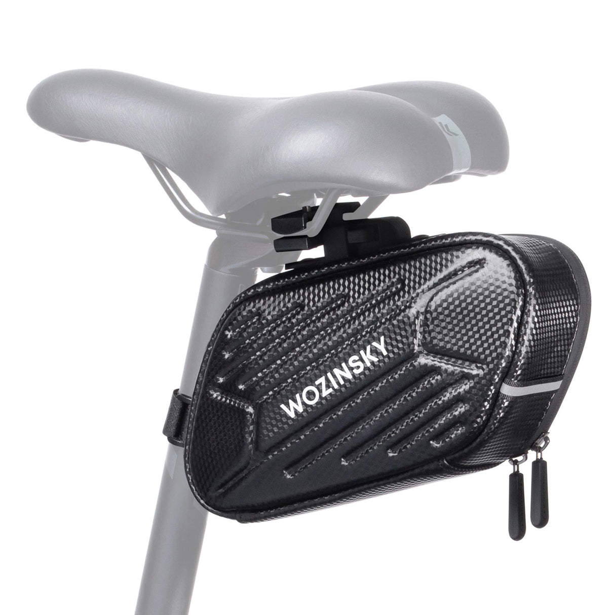 Wozinsky cykel sadel taske vandtæt 1,5 l sort (WBB27BK)