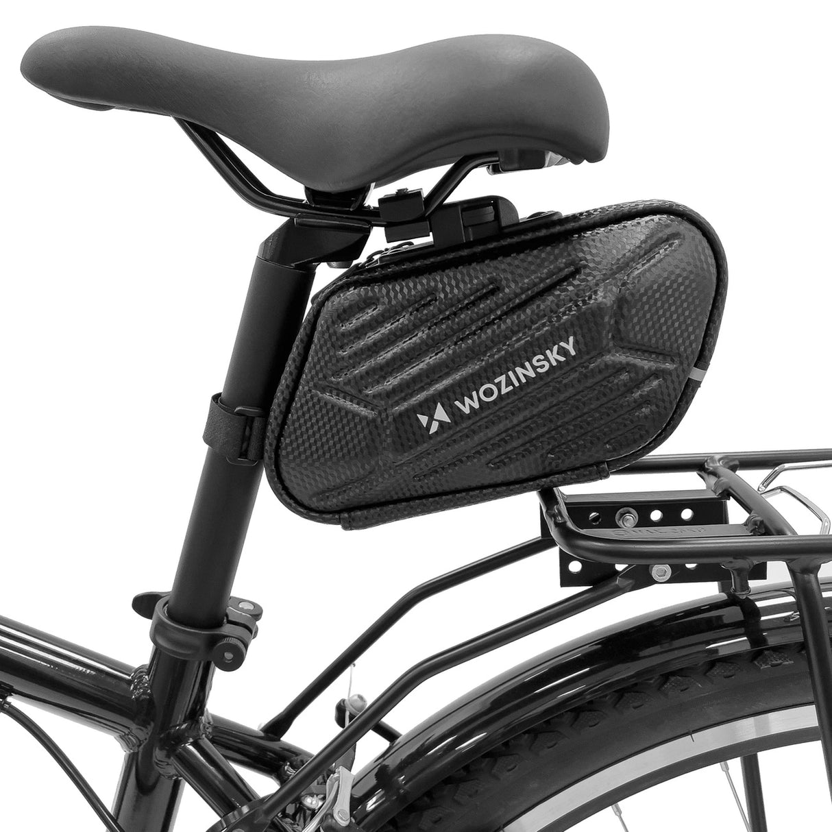 Wozinsky cykel sadel taske vandtæt 1,5 l sort (WBB27BK)