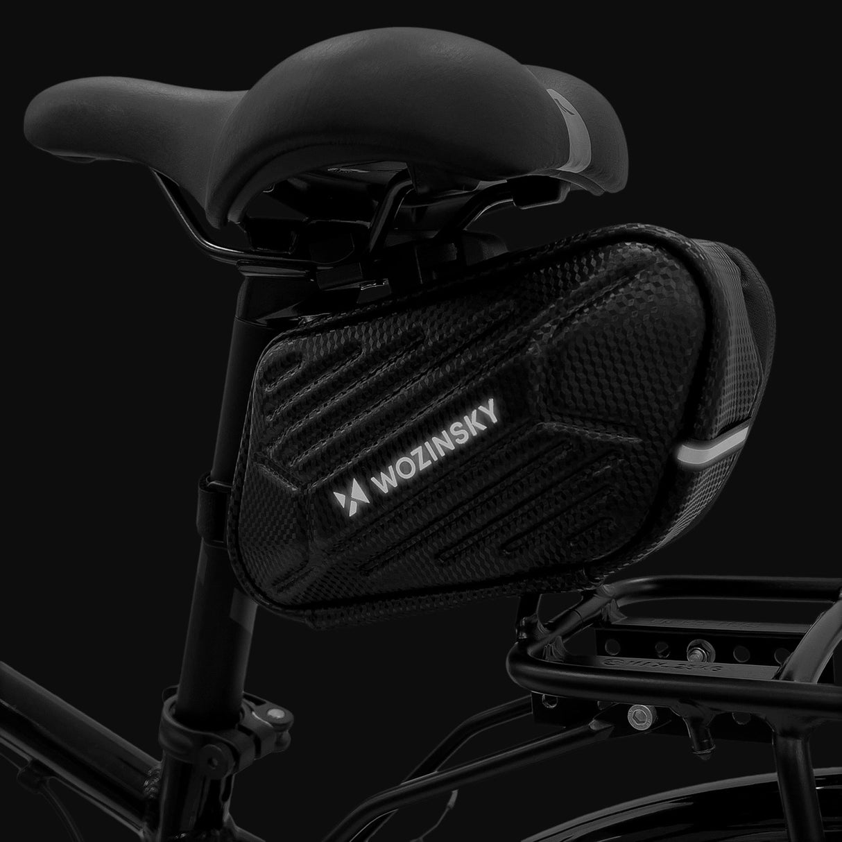 Wozinsky cykel sadel taske vandtæt 1,5 l sort (WBB27BK)