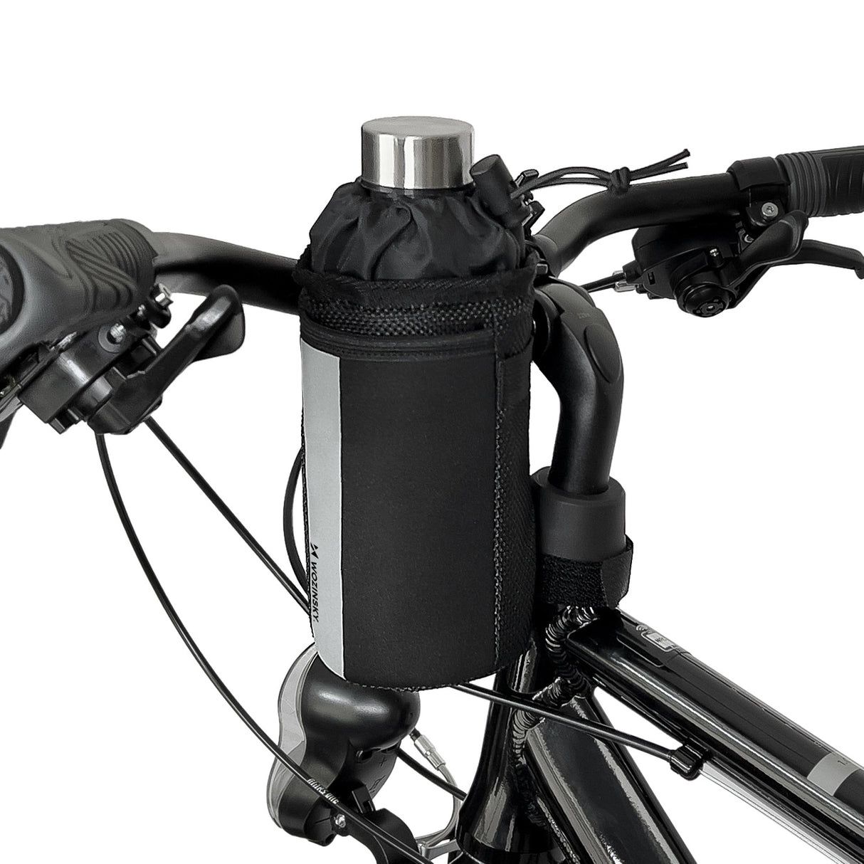 Wozinsky termiske vandflasker til cykel eller scooter 1l sort (WBB29BK)