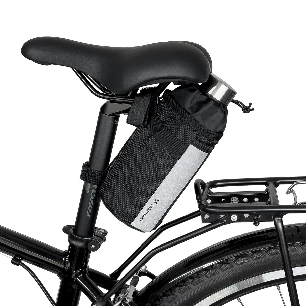 Wozinsky termiske vandflasker til cykel eller scooter 1l sort (WBB29BK)