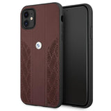 Etui BMW BMHCN61RSPPR iPhone 11 6,1" / Xr rød/rød hardcase læder Curve Perforeret