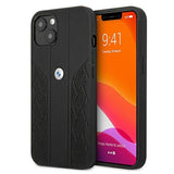 Etui BMW BMHCP13SRSPPK iPhone 13 mini 5,4 "sort/sort hårdkasse læder Curve Perforeret