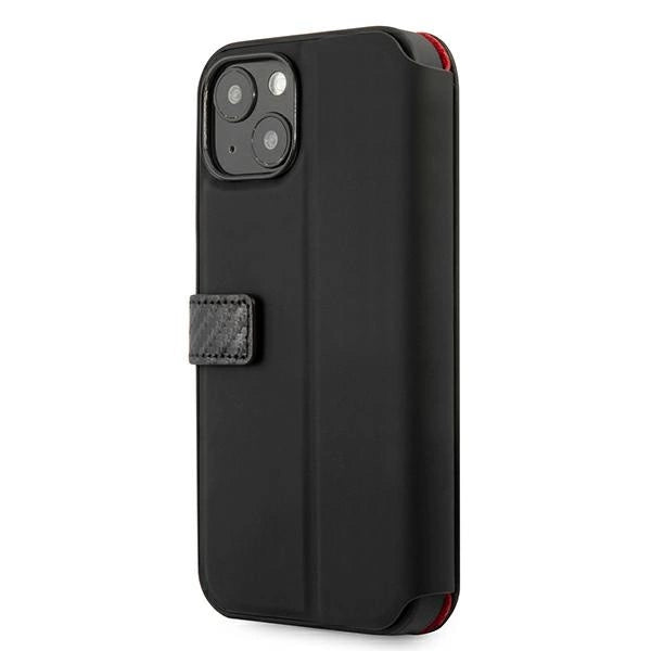 Ferrari FESAXFLBKP13SBK iPhone 13 mini 5.4" sort/sort bog On Track Carbon Stripe