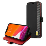 Ferrari FESAXFLBKP13SBK iPhone 13 mini 5.4" sort/sort bog On Track Carbon Stripe