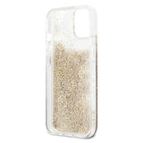 Guess GUHCP13SLGPEGO iPhone 13 mini 5.4" guld/guld hardcase Peony Liquid Glitter