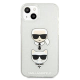Karl Lagerfeld KLHCP13SKCTUGLS iPhone 13 mini 5,4" sølv/sølv hårdkasse Glitter Karl ̊s & Choupette