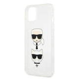 Karl Lagerfeld KLHCP13SKCTUGLS iPhone 13 mini 5,4" sølv/sølv hårdkasse Glitter Karl ̊s & Choupette