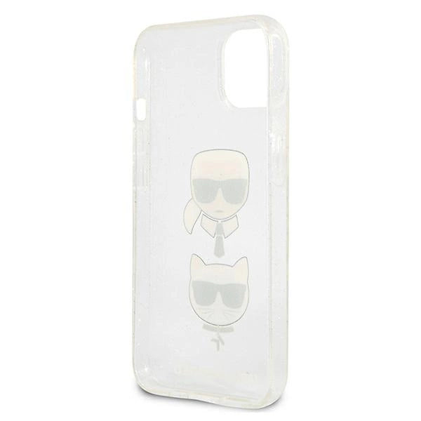 Karl Lagerfeld KLHCP13SKCTUGLS iPhone 13 mini 5,4" sølv/sølv hårdkasse Glitter Karl ̊s & Choupette