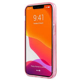 Karl Lagerfeld KLHCP13SKHTUGLP iPhone 13 mini 5,4" rosa/rosa hårdkasse Glitter Karl's Head