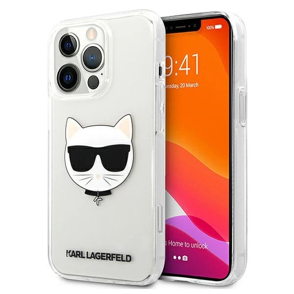 Karl Lagerfeld KLHCP13XCTR iPhone 13 Pro Max 6,7" hårdkasse gennemsigtig Choupette Head