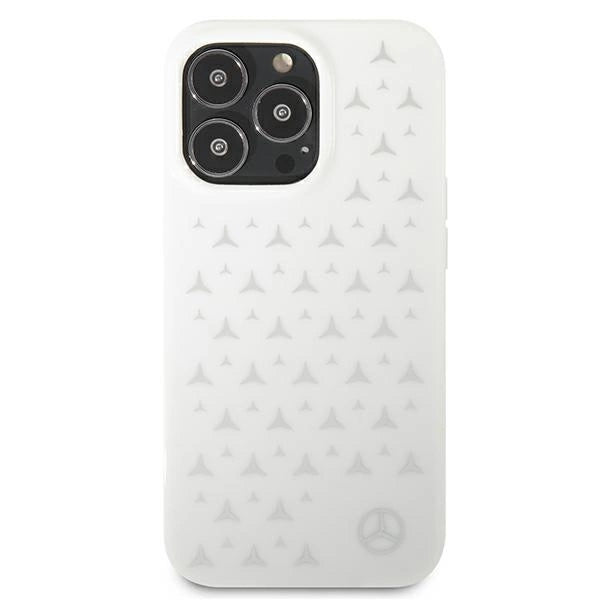 Mercedes MEHCP13XESPWH iPhone 13 Pro Max 6,7" hvid/hvid hardcase Silver Stars mønster
