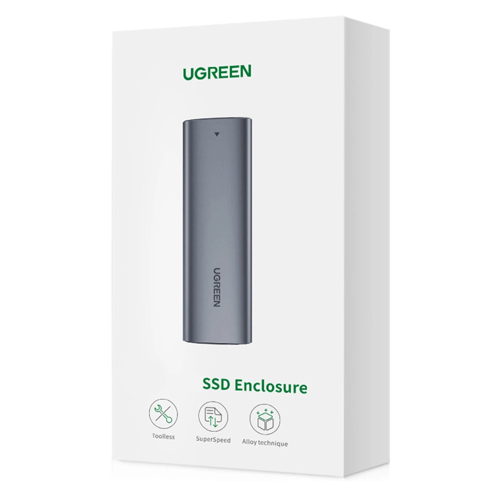 Ugreen Hard Drive Bay M.2 B-Key SATA 3.0 5Gbps Grå + USB Type C-kabel (CM400)