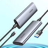 Ugreen Hard Drive Bay M.2 B-Key SATA 3.0 5Gbps Grå + USB Type C-kabel (CM400)