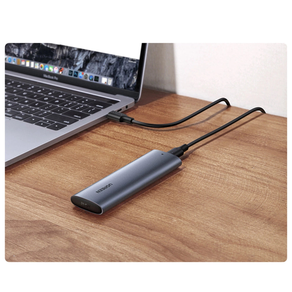 Ugreen Hard Drive Bay M.2 B-Key SATA 3.0 5Gbps Grå + USB Type C-kabel (CM400)