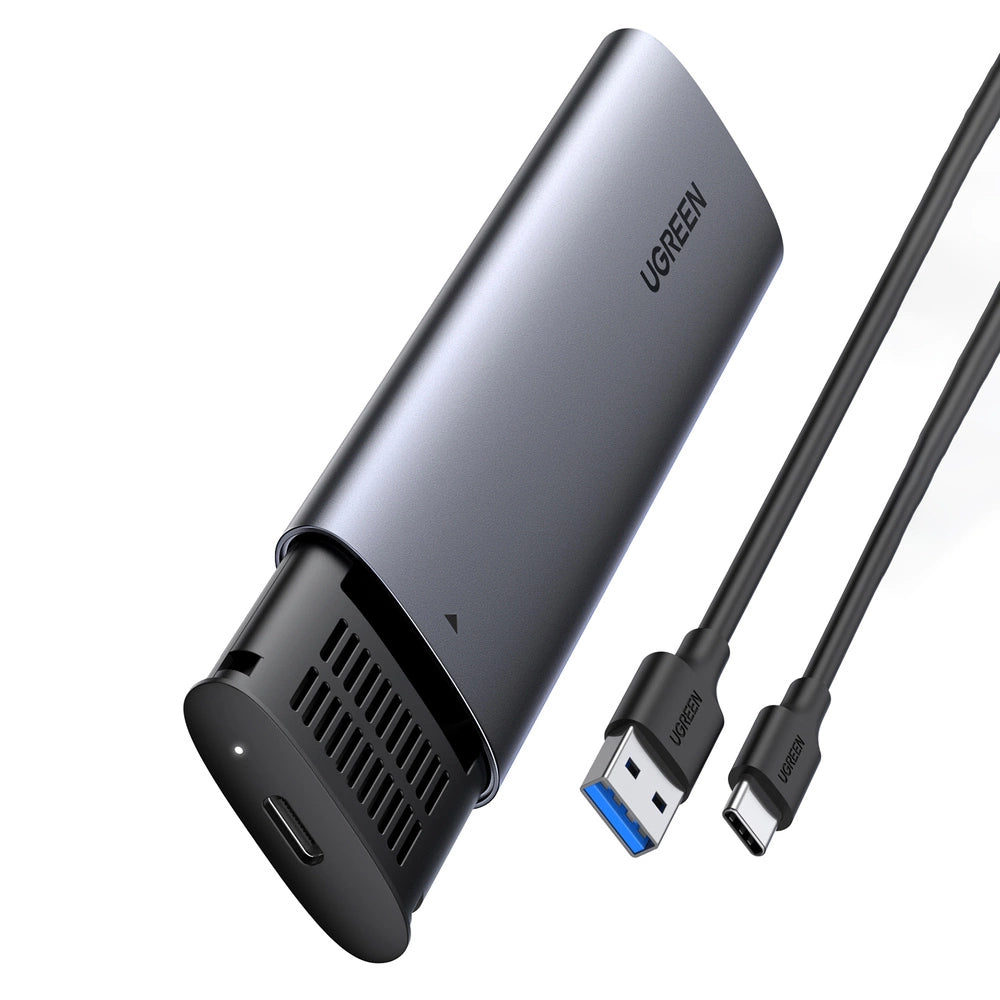 Ugreen Hard Drive Bay M.2 B-Key SATA 3.0 5Gbps Grå + USB Type C-kabel (CM400)