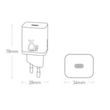 Baseus Super Si 1C fast wall charger USB Type C 25W Power Delivery Quick Charge white (CCSP020102)