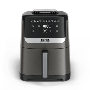 Tefal Easy Fry Silence EY551HE0 frituregryde Enkelt 5 L Enkeltstående Varmluftsteger Sort, Grå, Rustfrit stål