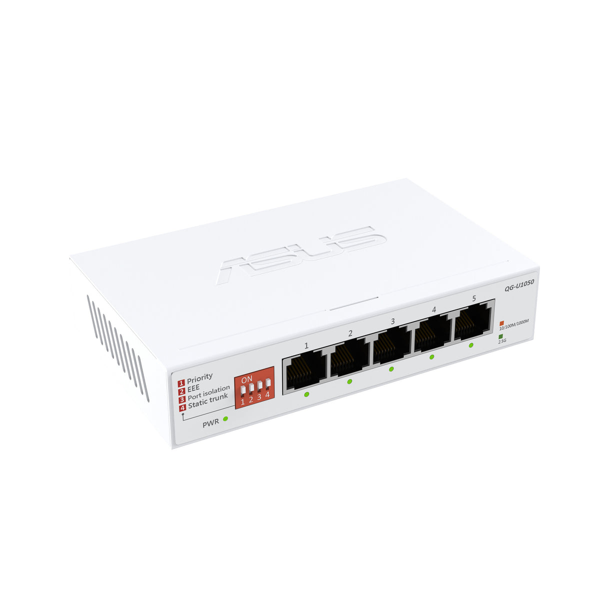 ASUS QG-U1050 Ikke administreret 2.5G Ethernet (100/1000/2500) Hvid