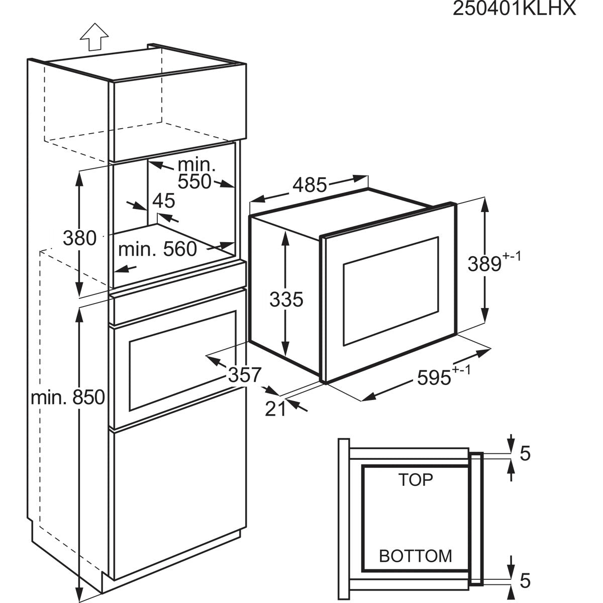 Electrolux LMS4253TBK mikroovn til indbygning