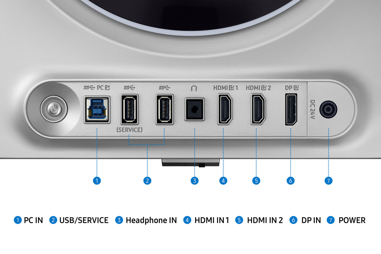 Samsung G60SD computerskærm 68,6 cm (27") 2560 x 1440 pixel Quad HD OLED Sølv