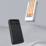 Dudao K6Pro Universal 10000mAh Power Bank med USB-kabel, USB Type C, Lightning hvid (K6Pro-hvid)