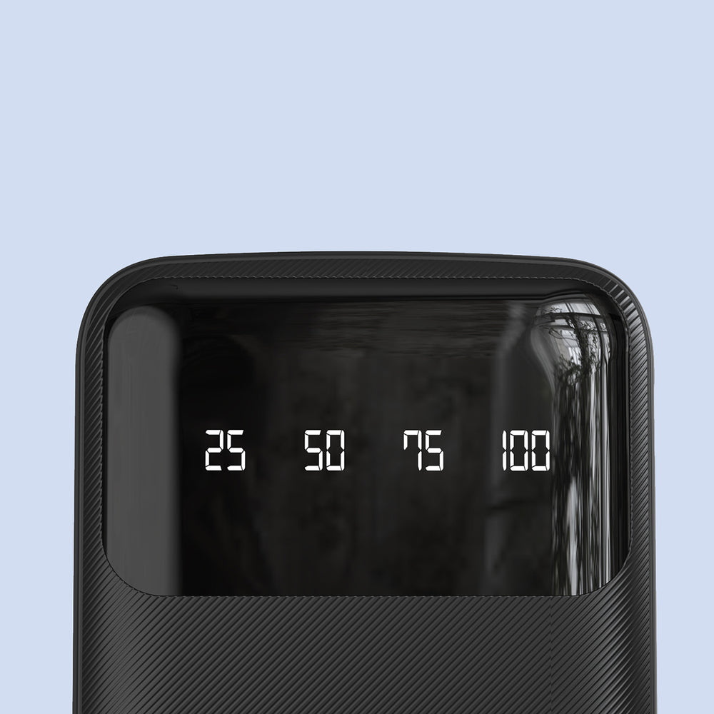 Dudao K6Pro Universal 10000mAh Power Bank med USB-kabel, USB Type C, Lightning hvid (K6Pro-hvid)