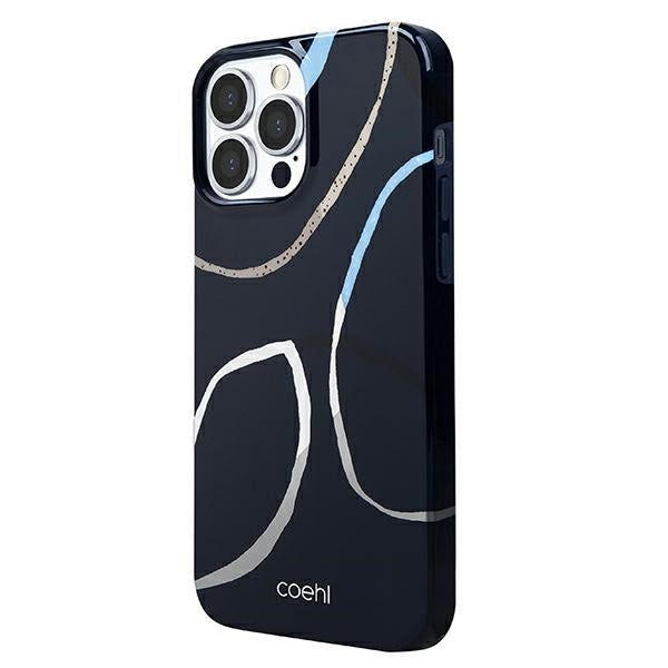 Uniq Coehl Valley-fodral til iPhone 13 Pro / iPhone 13 - marineblå