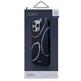 Uniq Coehl Valley-fodel til iPhone 13 Pro Max - marineblå