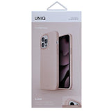 Uniq Lino-hylster til iPhone 13 Pro Max - pink
