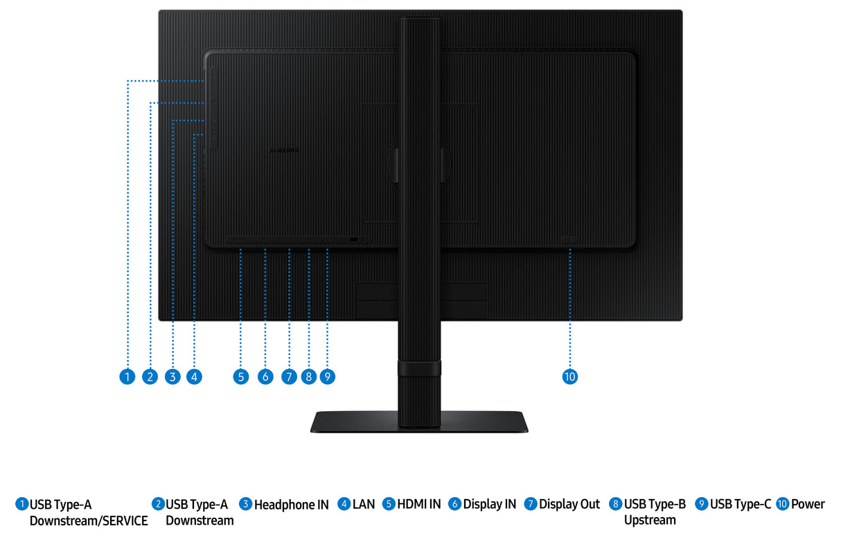 Samsung S60UD computerskærm 61 cm (24") 2560 x 1440 pixel Quad HD LCD Sort