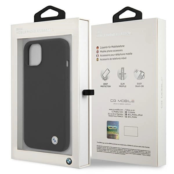 Etui BMW BMHCP13MSILBK iPhone 13 6,1" sort/sort hårdkasse