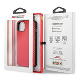 Ferrari FESAXHCP13SRE iPhone 13 mini 5.4" rød/rød hardcase On Track Carbon Stripe