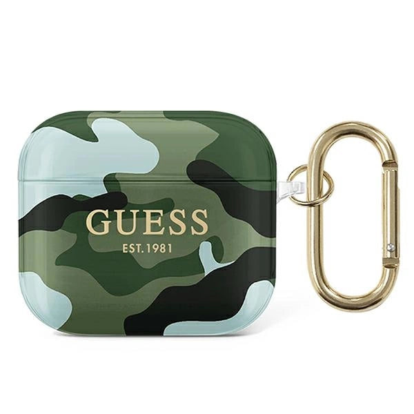 Guess GUA3UCAMA AirPods 3 cover grøn/khaki Camo Collection