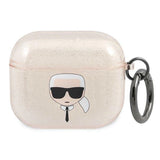 Karl Lagerfeld KLA3UKHGD AirPods 3 cover złoty/guld Glitter Karlons hoved
