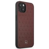 Mercedes MEHCP13SPSQRE iPhone 13 mini 5,4" rød/rød hårdkasse Læder Stars mønster