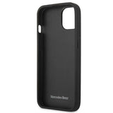 Mercedes MEHCP13SPSQRE iPhone 13 mini 5,4" rød/rød hårdkasse Læder Stars mønster