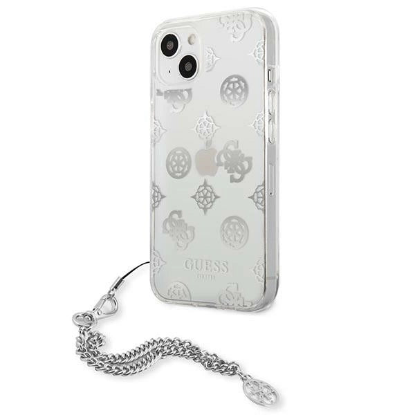 Guess GUHCP13SKPESI iPhone 13 mini 5.4" sølv/sølv hardcase Peony Chain Collection