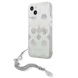 Guess GUHCP13SKPESI iPhone 13 mini 5.4" sølv/sølv hardcase Peony Chain Collection