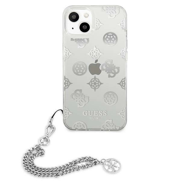 Guess GUHCP13SKPESI iPhone 13 mini 5.4" sølv/sølv hardcase Peony Chain Collection