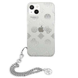 Guess GUHCP13SKPESI iPhone 13 mini 5.4" sølv/sølv hardcase Peony Chain Collection